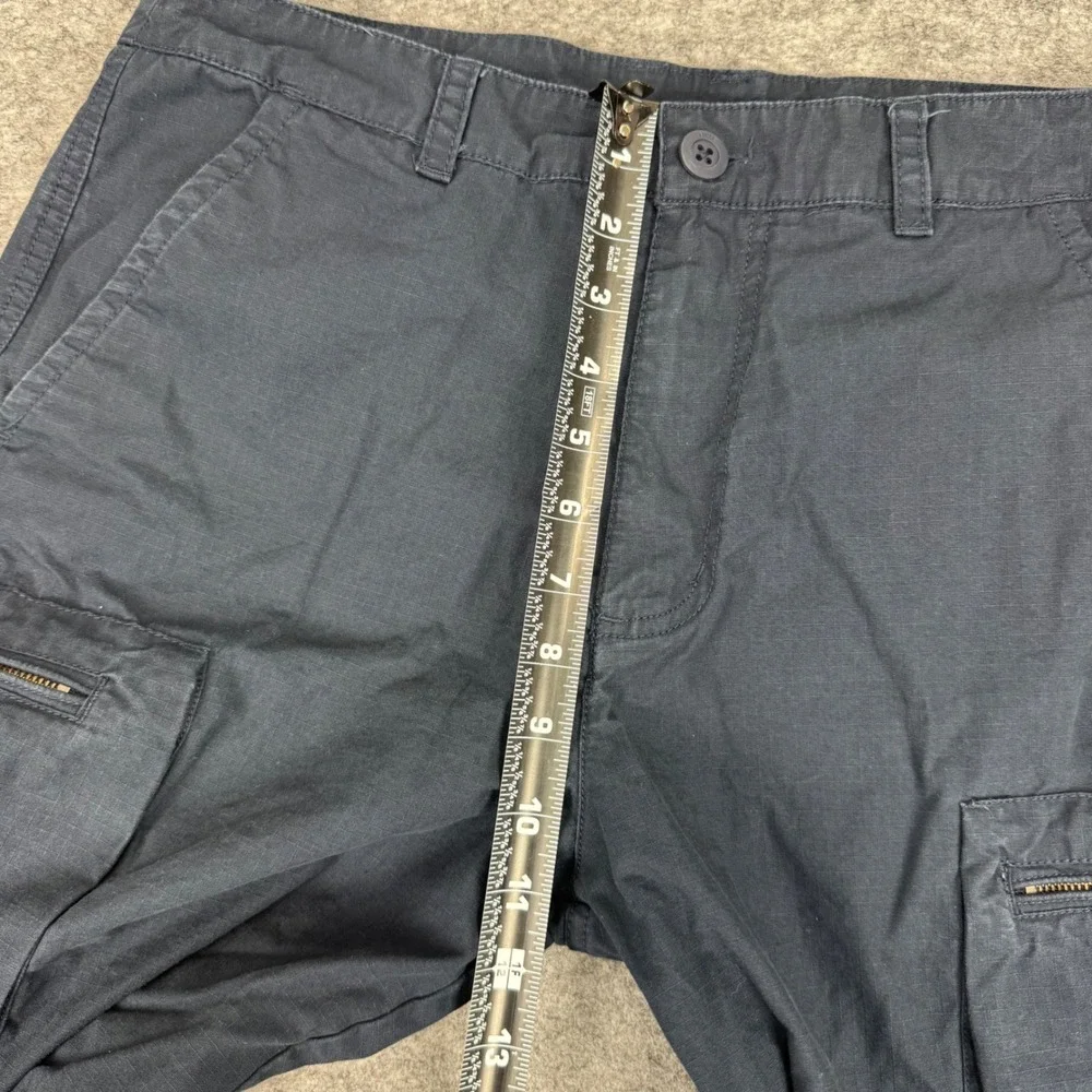 Nike Cargo Shorts‎ Navy Blue Cotton Blend Zip Pockets Men's Size 32